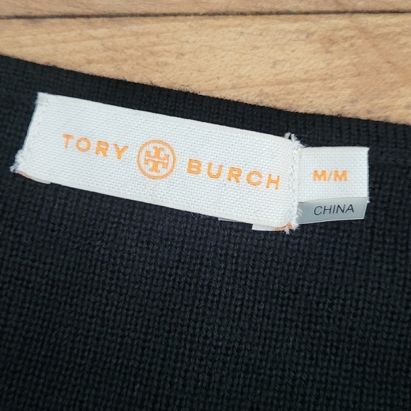 Tory Burch Merino Wool Side Zip Tunic Sweater - Picture 9 of 14